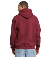 European League Of Football Blanko Baumwoll-Hoodie für Herren Kapuzen-Pullover mit Kängurutasche in Zinfandel-Rot oder Grau-Meliert
