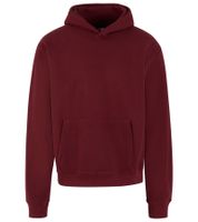 European League Of Football Blanko Baumwoll-Hoodie für Herren Kapuzen-Pullover mit Kängurutasche in Zinfandel-Rot oder Grau-Meliert