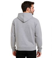European League Of Football Blanko Baumwoll-Hoodie für Herren Kapuzen-Pullover mit Kängurutasche in Zinfandel-Rot oder Grau-Meliert