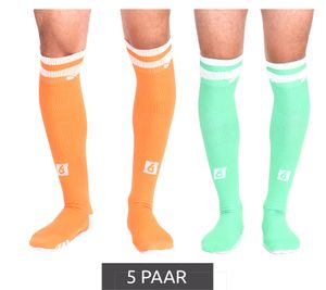 5 paia di calzini da calcio Outfitter OCEAN FABRICS Tahi, calzini alti fino al ginocchio per uomo e donna, calzini sportivi classici OUT-U-3029-OTW in arancione o verde 5 paia di calzini da calcio Outfitter OCEAN FABRICS Tahi, calzini alti fino al ginocchio per uomo e donna, calzini sportivi classici OUT-U-3029-OTW in arancione o verde