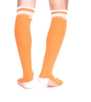 5 Paar Outfitter OCEAN FABRICS Tahi Fußball-Stutzen Knie-Strümpfe für Damen und Herren klassische Sport-Socken OUT-U-3029-OTW in Orange oder Grün