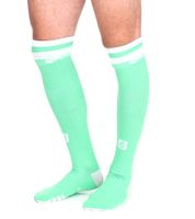 5 Paar Outfitter OCEAN FABRICS Tahi Fußball-Stutzen Knie-Strümpfe für Damen und Herren klassische Sport-Socken OUT-U-3029-OTW in Orange oder Grün