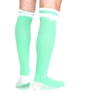 5 Paar Outfitter OCEAN FABRICS Tahi Fußball-Stutzen Knie-Strümpfe für Damen und Herren klassische Sport-Socken OUT-U-3029-OTW in Orange oder Grün