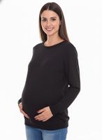 3-pack of nine 9-month women's simple maternity shirts in gray or black