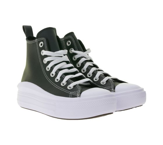 Converse Chuck Taylor All Star Move Women's Shoes Platform High-Top Sneakers with OrthoLite Insole Genuine Leather Shoes A04831C Black