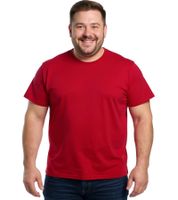 3-pack ELEVATE Heros men's T-shirt, also available in 4XL & 5XL. Plain cotton shirt, 150 g/m² basic shirt, undershirt, plus sizes. Red, black, or navy.