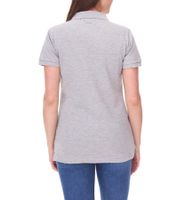5er Sparpack SANTINO Mika Damen Polo-Shirt aus Bio-Baumwolle Polo-Hemd mit 4er Knopfleiste Kurzarm-Shirt meliert 210 gr/m2 Grau