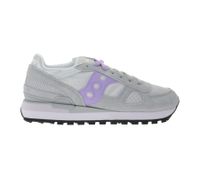 Saucony Shadow Original Damen Sneaker im Retro-Look mit EVA-Zwischensohle Echtleder-Schuhe S1108-840 Grau/Lila