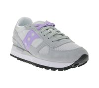Saucony Shadow Original Damen Sneaker im Retro-Look mit EVA-Zwischensohle Echtleder-Schuhe S1108-840 Grau/Lila