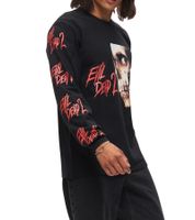RE:COVERED X Studio Canal Evil Dead 2 oder Halloween Herren Langarm-Shirt mit Film-Print Baumwoll-Longsleeve Pullover Schwarz