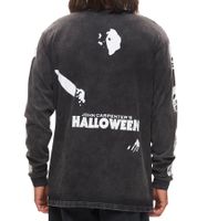 RE:COVERED X Studio Canal Evil Dead 2 oder Halloween Herren Langarm-Shirt mit Film-Print Baumwoll-Longsleeve Pullover Schwarz