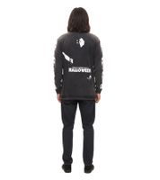 RE:COVERED X Studio Canal Evil Dead 2 oder Halloween Herren Langarm-Shirt mit Film-Print Baumwoll-Longsleeve Pullover Schwarz