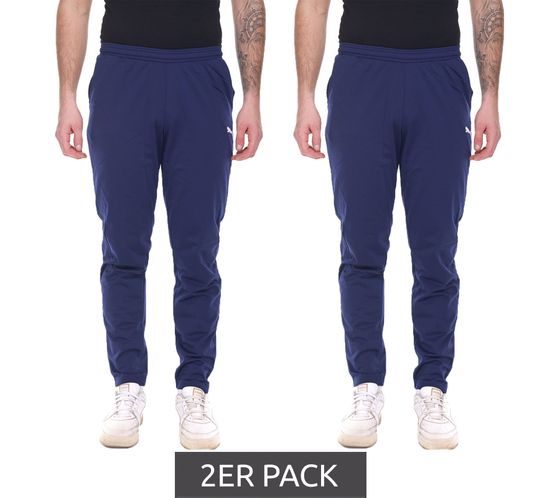 Confezione da 2 pantaloni da allenamento PUMA LIGA Training Pants Core da uomo, pantaloni da jogging, pantaloni da calcio, 655770 06 Blu