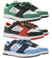 Kappa Rernal Everyday Sneakers, Casual Shoes, Lace-Up Shoes, Training Shoes 341X2DW for men in white/green/black, white/red/black, or 381U1NW for children in light blue/dark blue/white