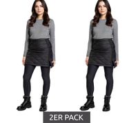 2er Sparpack Polarino Damen Rock wind-und wasserabweisender Outdoor-Rock Stepp-Rock 16768103 Schwarz