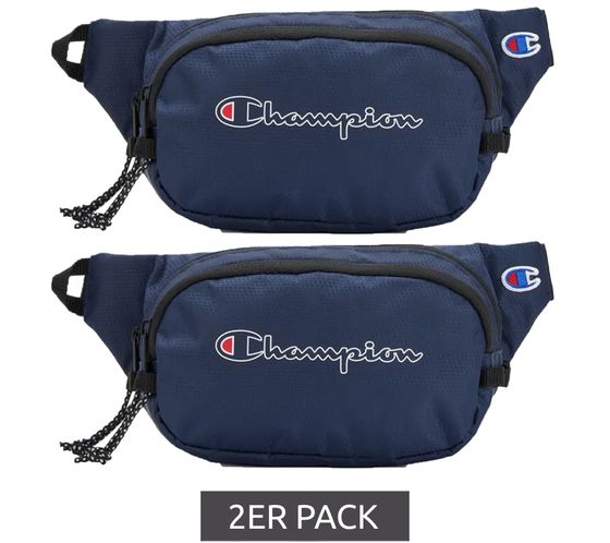 2-Pack Champion Center Fanny Pack for Women and Men, Waist Pack, Belt Bag, 1L, CV2-1440-410, Dark Blue