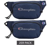 2er Pack Champion Center Bauch-Tasche Damen und Herren Touristen-Tasche Waistpack Gürtel-Tasche 1L CV2-1440-410 Dunkelblau