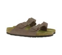 Ciabatte BIRKENSTOCK Arizona in pelle nabuk per uomo e donna, prodotte in Germania, modello stretto 352203 o 1027039, in marrone o kaki