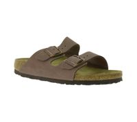 Ciabatte BIRKENSTOCK Arizona in pelle nabuk per uomo e donna, prodotte in Germania, modello stretto 352203 o 1027039, in marrone o kaki