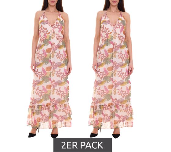 Robe longue Aniston CASUAL pour femme, imprimé intégral, lot de 2, robe d'été 46746028, multicolore