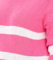 2er Sparpack Aniston CASUAL Damen Strick-Pullover mit Baumwollanteil Alltags-Pullover Langarm-Shirt 39680449 Rosa/Weiß