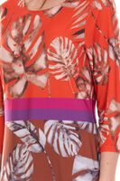 2er Sparpack Aniston SELECTED Damen Mini-Kleid schickes Rundhals-Kleid mit Allover-Muster 15201545 Bunt