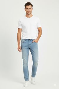 2Y Premium Herren Jeans – Tapered Fit  Stretch Denim 0422B7211 Blau  2Y Premium Herren Jeans – Tapered Fit  Stretch Denim 0422B7211 Blau