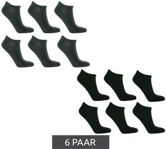 6 paires de chaussettes TASTIQ pour femme, chaussettes unies en coton, coffret cadeau, chaussettes de sport pour enfant, grises ou noires