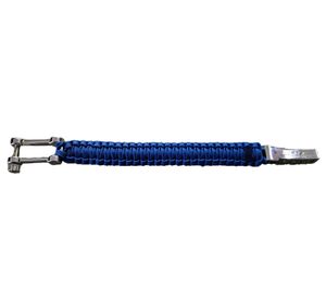 I-BRACE Paracord Bracelet Survival Cord Bracelet, Braided from Tear-Resistant 550 Parachute Cord, IB-1040 Blue I-BRACE Paracord Bracelet Survival Cord Bracelet, Braided from Tear-Resistant 550 Parachute Cord, IB-1040 Blue