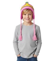 2er Sparpack ADVENTURE TIME Prinzessin Bonnibel Bubblegum Mütze Kinder Beanie mit Zöpfen KC0SXBADV Pink