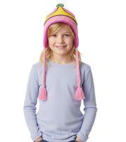 2er Sparpack ADVENTURE TIME Prinzessin Bonnibel Bubblegum Mütze Kinder Beanie mit Zöpfen KC0SXBADV Pink