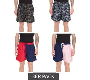 Pantaloncini da bagno mimetici da uomo Pierre Cardin, blu/kaki-verde, kaki/verde, blu navy/rosso o blu navy/rosa