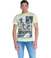 2er Sparpack COURSE Herren T-Shirt mit großem Muhammad Ali Aufdruck Baumwoll-Shirt Rundhals-Shirt 900530 Gelb