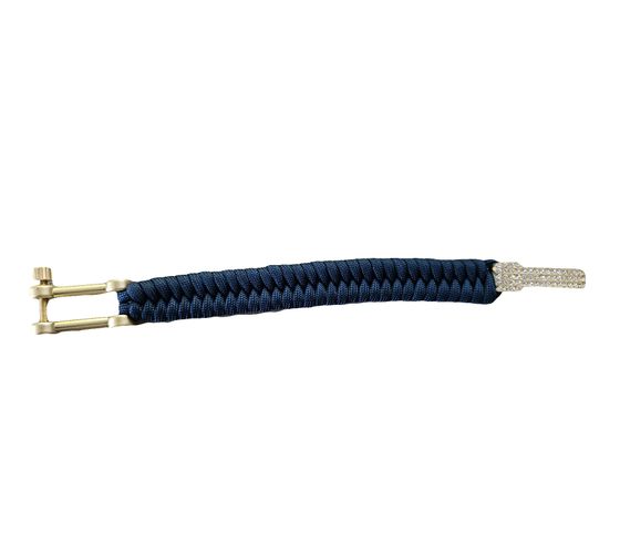 Bracelet I-BRACE en paracorde, corde de survie tressée en corde de parachute indéchirable 550, IB-1055, bleu foncé