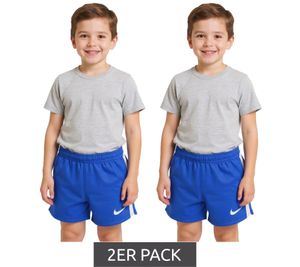 2-pack NIKE Stock Fast 2 Kids' Training Shorts with Dri-FIT Technology. Soccer Shorts for Girls and Boys. Sports Pants NT0305-463 Blue