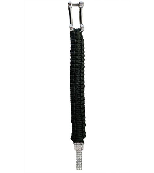 I-BRACE Paracord Bracelet Survival Cord Bracelet Braided from Tear-resistant Parachute Cord 550 Cord IB1031 Black I-BRACE Paracord Bracelet Survival Cord Bracelet Braided from Tear-resistant Parachute Cord 550 Cord IB1031 Black