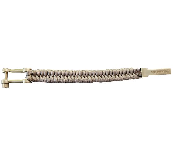 I-BRACE Paracord Bracelet, Survival Rope Braided Bracelet Made of Tear-Resistant Parachute Beige
