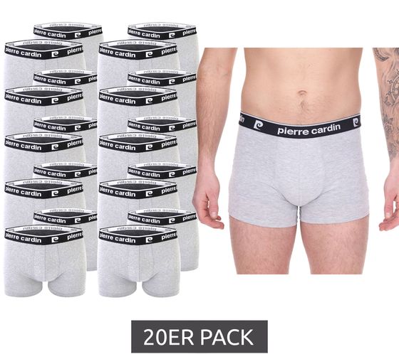 Confezione da 20 boxer da uomo in cotone Pierre Cardin R808 6500, grigio