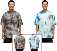 RE:COVERED X CAPCOM Herren T-Shirt mit Street Fighter-Print Baumwoll-Shirt Rundhals-Shirt in Grau mit Blanka oder in Blau mit Vega