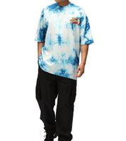 RE:COVERED X CAPCOM Herren T-Shirt mit Street Fighter-Print Baumwoll-Shirt Rundhals-Shirt in Grau mit Blanka oder in Blau mit Vega