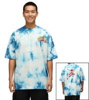 RE:COVERED X CAPCOM Herren T-Shirt mit Street Fighter-Print Baumwoll-Shirt Rundhals-Shirt in Grau mit Blanka oder in Blau mit Vega