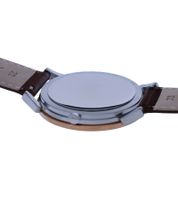 Pierre Cardin Herren Armband-Uhr mit Multi-Ziffernblatt analoge Quarz-Uhr 3ATM 44mm mit Leder-Armband in Braun/Rosegold/Silber oder mit Textil-Armband in Schwarz/Kupfer