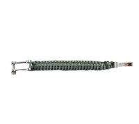 Pulsera de Paracord I-BRACE, Cuerda de Supervivencia Trenzada con Cordón de Paracaídas Resistente al Desgarro 550 IB1020 Gris