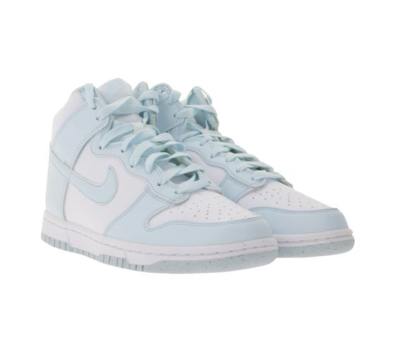 NIKE Dunk High Damen Sneaker atmungsaktive Alltags-Schuhe FV5960 100 Weiß/Blau
