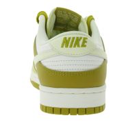 Zapatillas NIKE Dunk Low Retro para hombre con entresuela de espuma, piel auténtica, FZ4042 716, blanco/marrón/amarillo