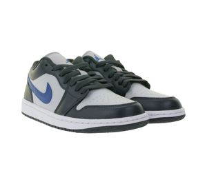 NIKE Air Jordan 1 Low Women's Sneaker with Encapsulated Air Cushioning System Genuine Leather Shoes DC0774 040 Dark Blue/Gray NIKE Air Jordan 1 Low Women's Sneaker with Encapsulated Air Cushioning System Genuine Leather Shoes DC0774 040 Dark Blue/Gray