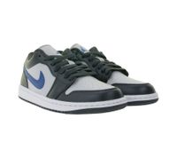 Zapatillas NIKE Air Jordan 1 Low para mujer con sistema de amortiguación Air Encapsulado, piel auténtica, DC0774 040, azul oscuro/gris