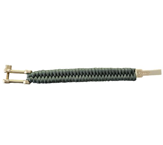 I-BRACE Paracord Bracelet, Survival Rope Braided from Tear-Resistant Parachute Cord, Gray I-BRACE Paracord Bracelet, Survival Rope Braided from Tear-Resistant Parachute Cord, Gray