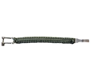 I-BRACE Paracord Bracelet - Survival cord bracelet made of tear-resistant parachute cord, model IB-1003, green I-BRACE Paracord Bracelet - Survival cord bracelet made of tear-resistant parachute cord, model IB-1003, green