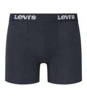 7er Pack LEVI`S Herren Boxershorts Baumwoll-Unterwäsche mit farblichen Akzenten am Bund in Geschenkbox 701225625 004 Navy/Rot/Weiß/Grau